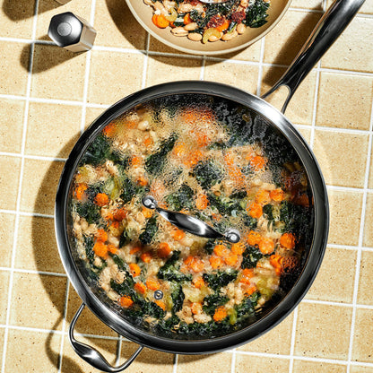 5 Litre Hybrid Deep Sauté Pan with Lid
