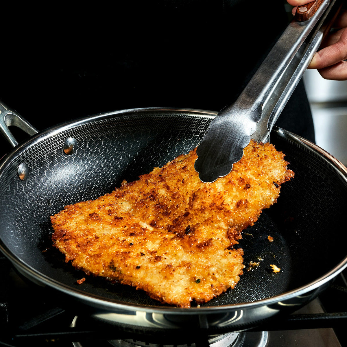 25 cm HexClad Hybrid Pan with Lid