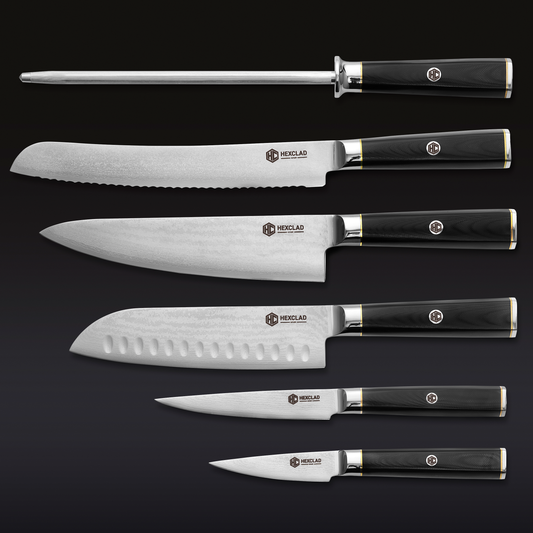 Master Series Japanese Damascus Steel Knife Set, 6-piece